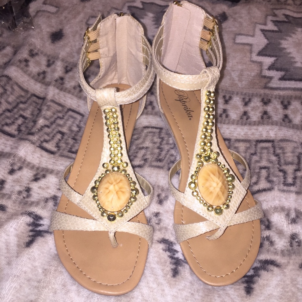 Nude sandals